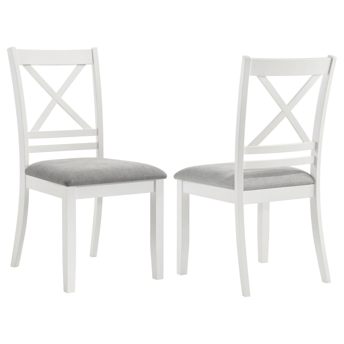 Evanston - Cross Back Dining Side Chair (Set of 2) - White