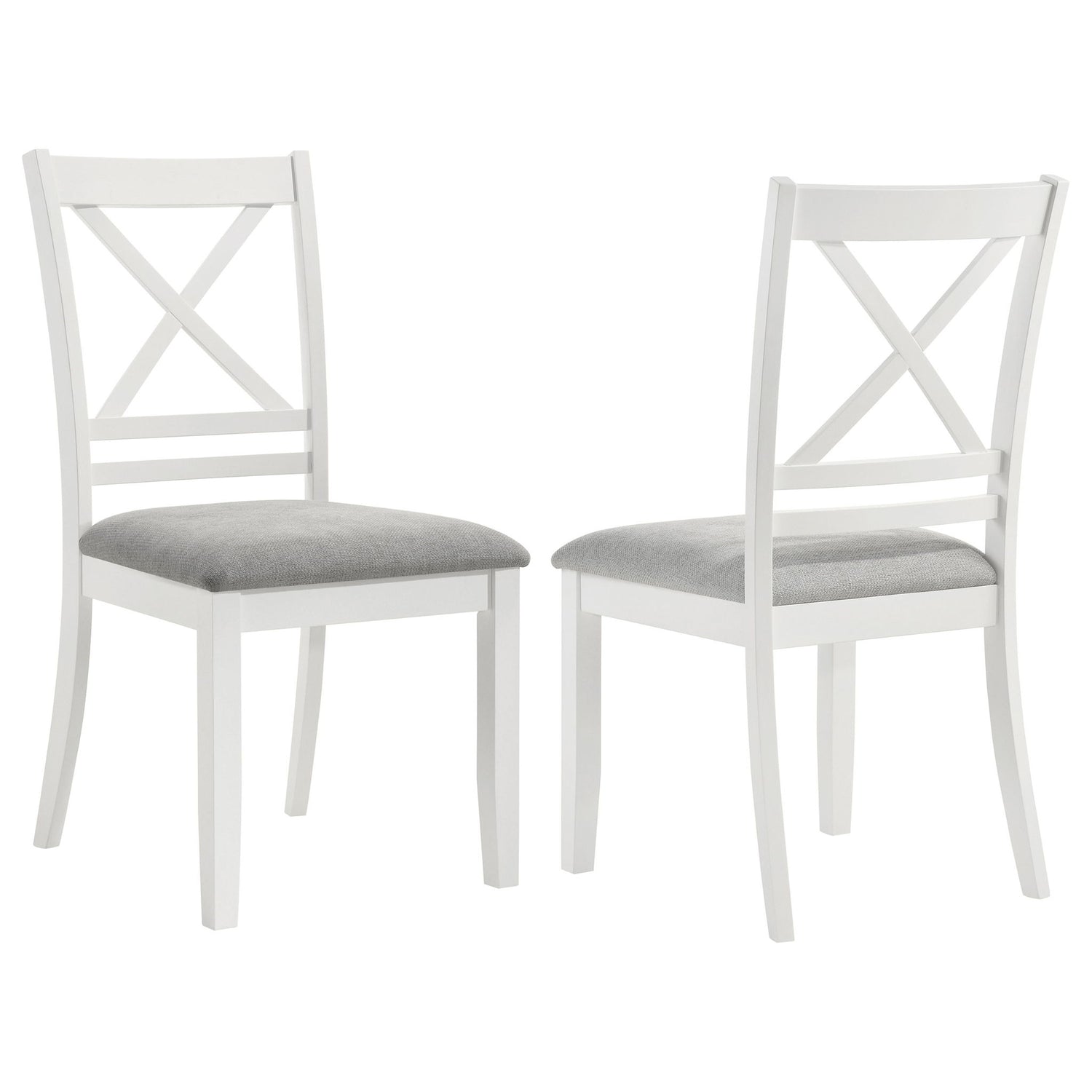 Evanston - Cross Back Dining Side Chair (Set of 2) - White