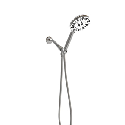 Multi Function Adjustable Hand Shower 7 Function Plastic Hand Shower With 59&quot; Hose - Chrome