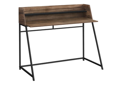 Computer Desk For Home Office, Laptop, Storage Shelves, Marble Look Contemporary &amp; Modern
