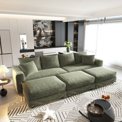 Modern Comfy Upholstered Sofa Cloud Couch &amp; Deep Seat Couches