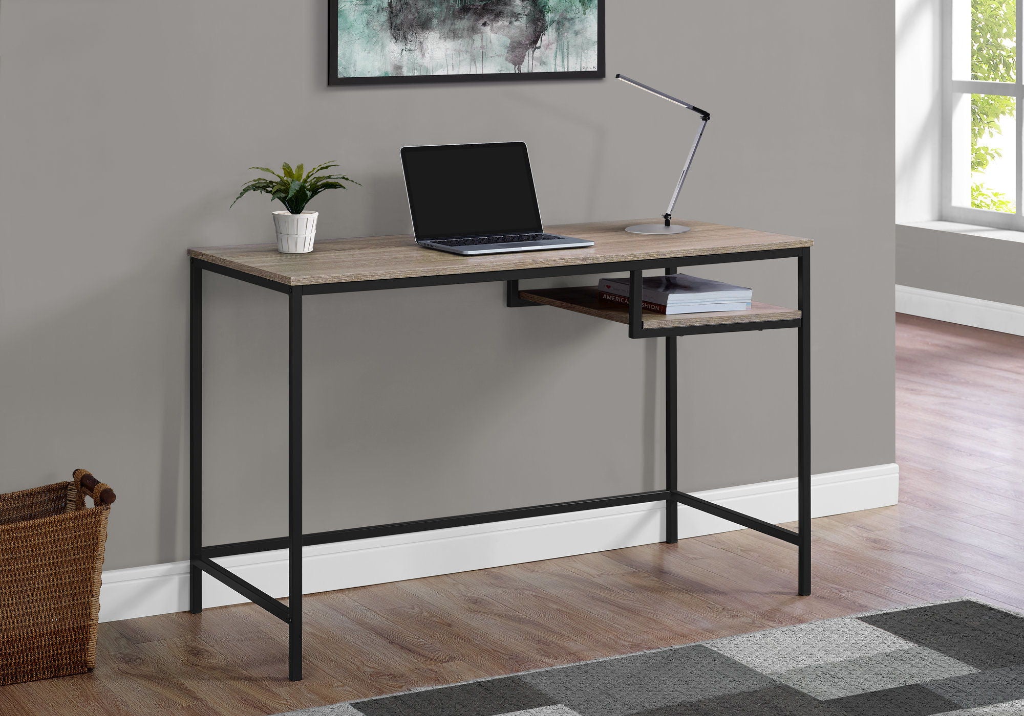 Computer Desk For Home Office, Compact Modern Design, Contemporary &amp; Modern