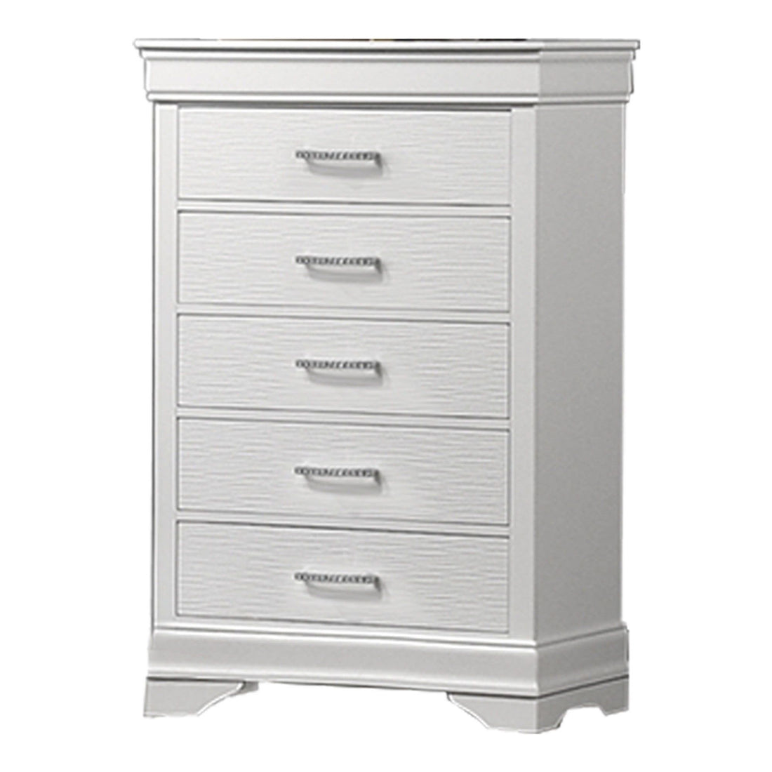 Chest, 5 Drawer Storage Furniture - White