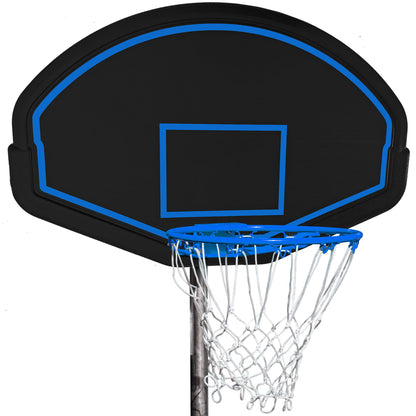 Trampoline For Adults &amp; Kids With Basketball Hoop, Outdoor Trampolines With Ladder And Safety Enclosure Net For Kids And Adults