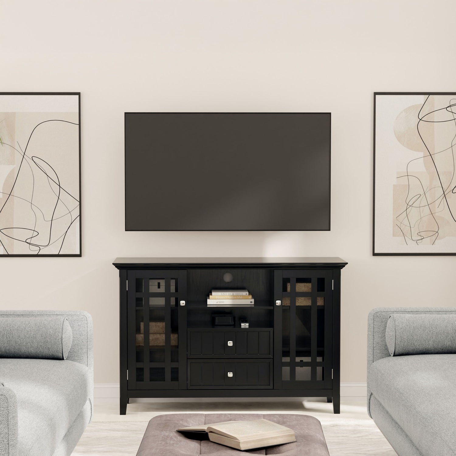 Bedford - Handcrafted Tall TV Media Stand