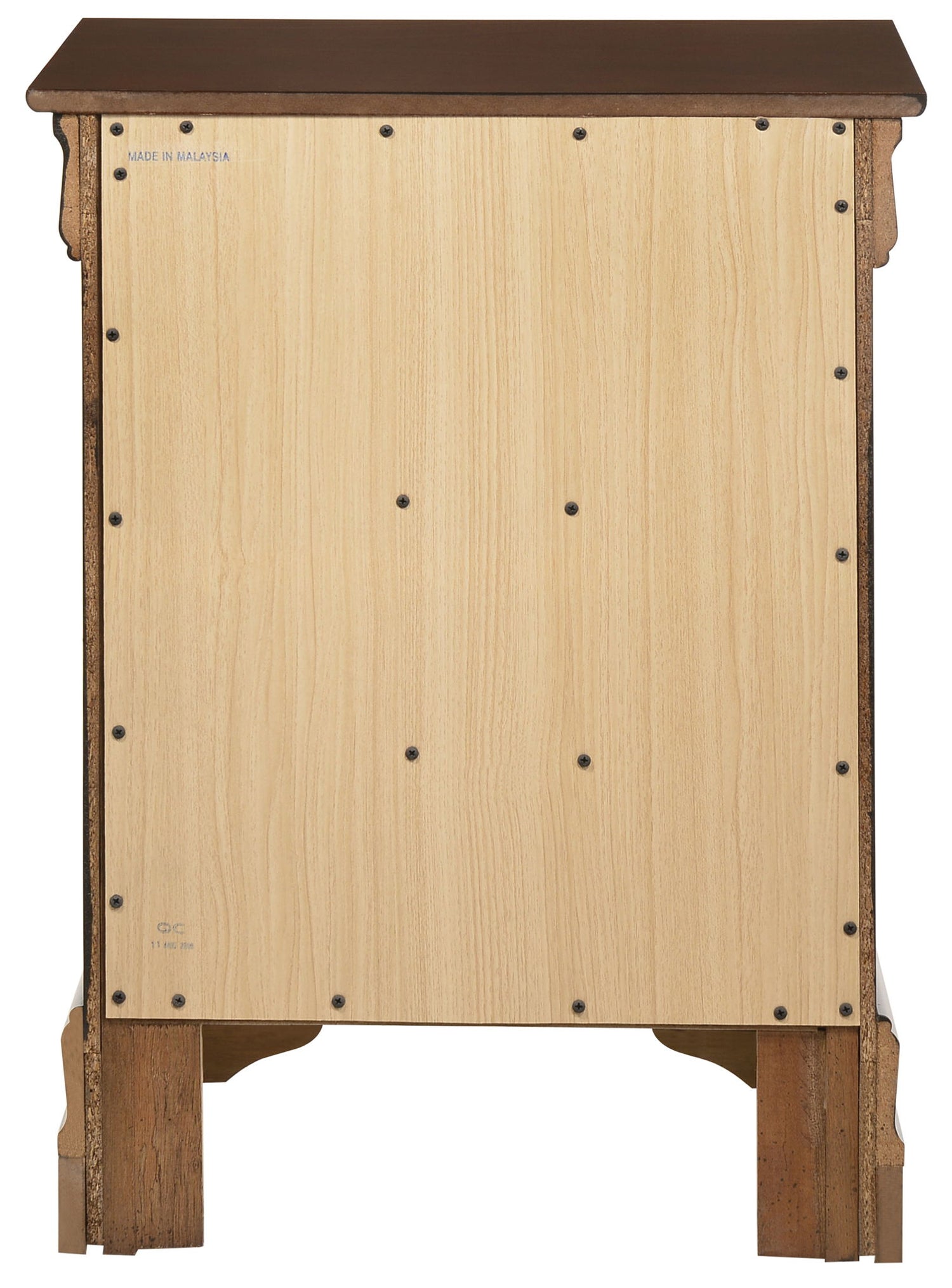 Louis Phillipe - 3 Drawer Nightstand - Cappuccino