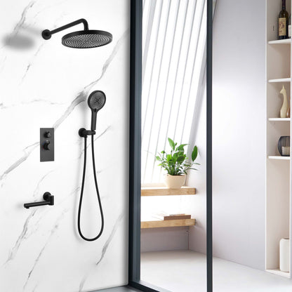 10&quot; Shower System Set With Control Valve And Overhead Shower