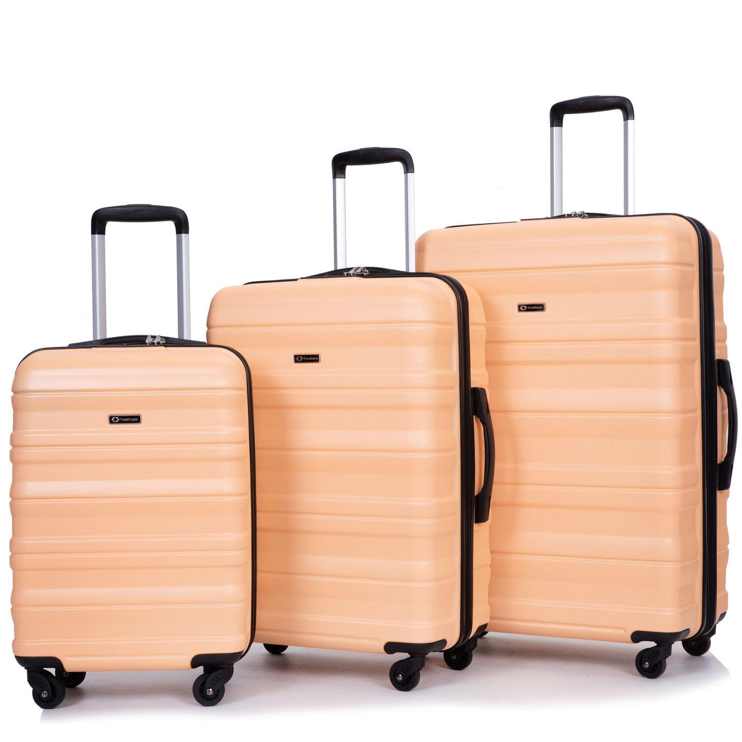 Expandable 3 Piece Luggage Sets Lightweight &amp; Durable Suitcase, Spinner Wheels, Tsa Lock