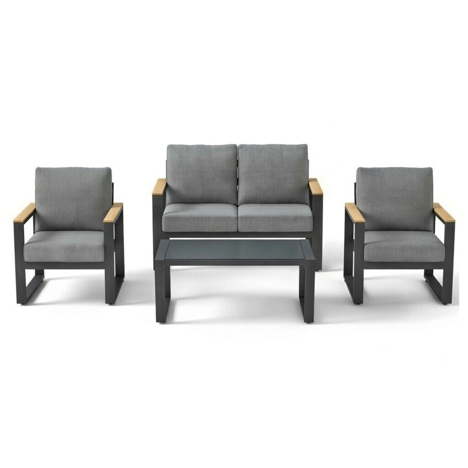 Modern Outdoor Sofa Set With Coffee Table