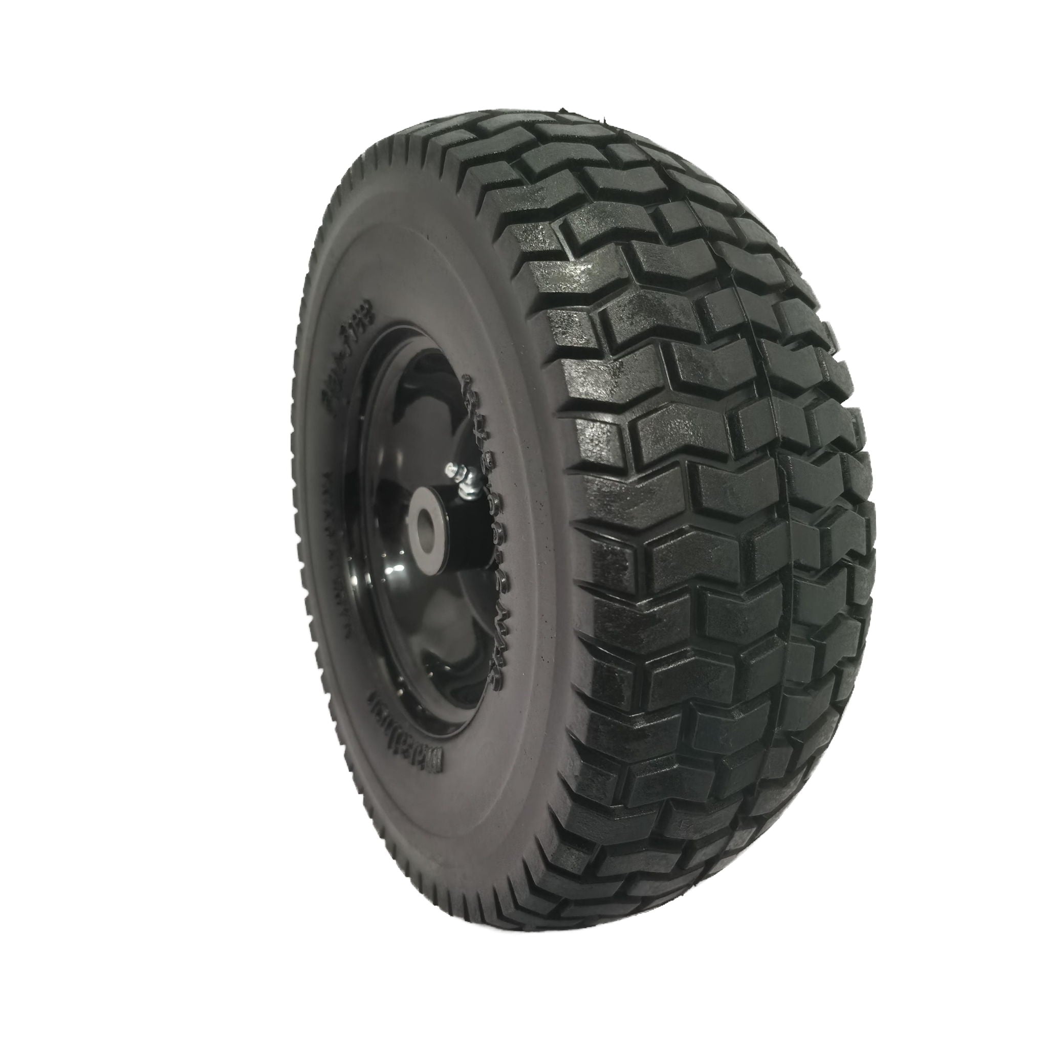 Flat Free Tire And Wheel Assemblies For Riding Lawn Mowers With 3&quot; Hub - Black