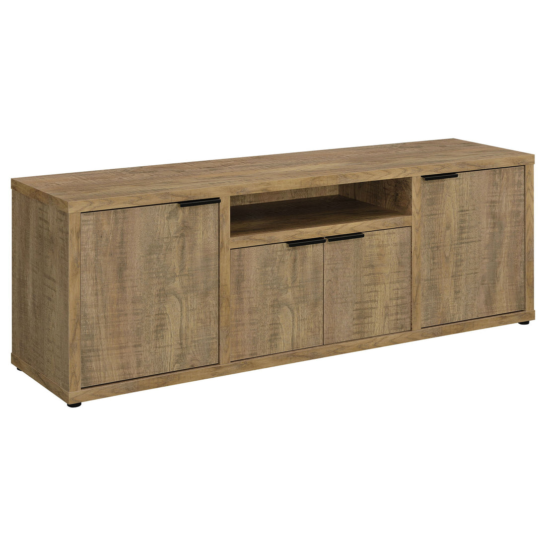 Noriega - 4 Door 60" TV Stand With Hidden Storage - Mango Color