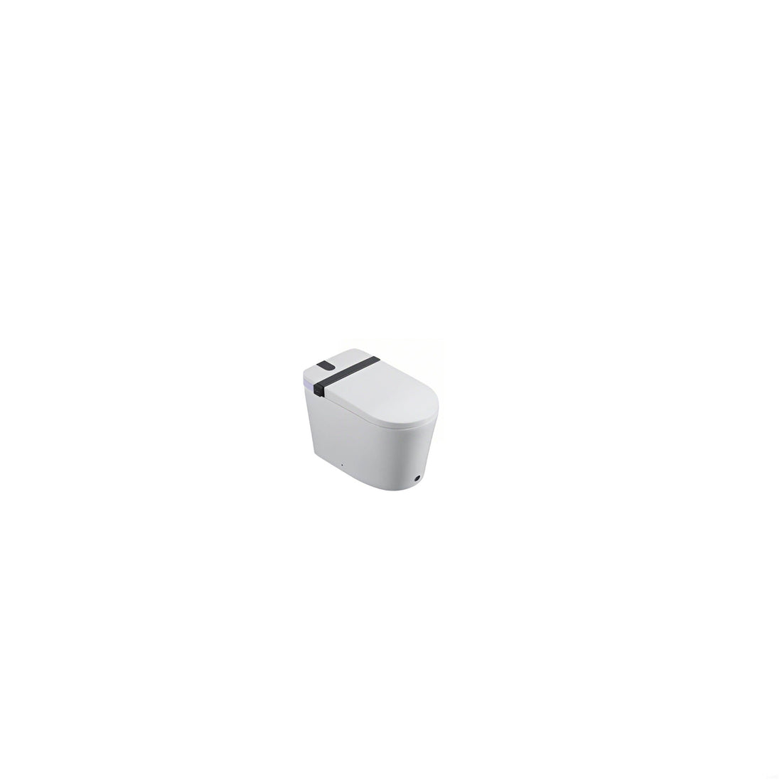 Smart Toilet With Bidet Seat Built In, Auto Open / Close Seat, Foot Sensor, LED Display - White