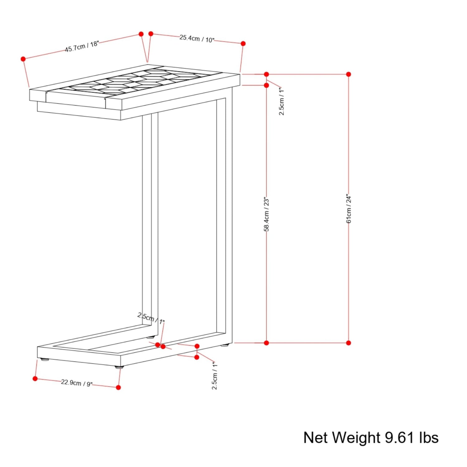 Skyler - Handcrafted C Side Table