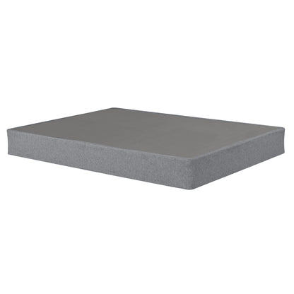 Foldable 9&quot; Twin Size Metal Mattress Box Spring Foundation Bedroom Furniture Bed Base - Gray