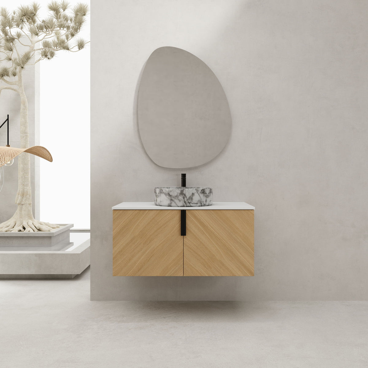 Wall Mounted Design Bathroom Vanity &amp; Art Sink