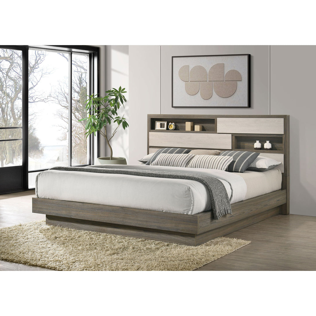 Edmondson - Bookcase Headboard Bed