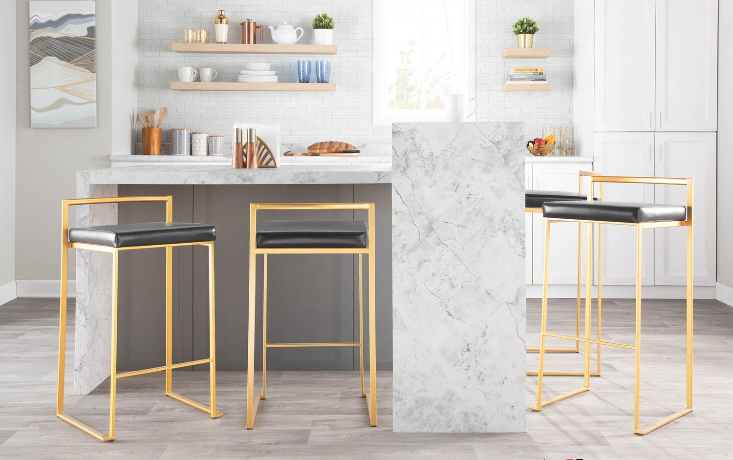 Fuji - Contemporary / Glam &amp; Quality Construction Barstool