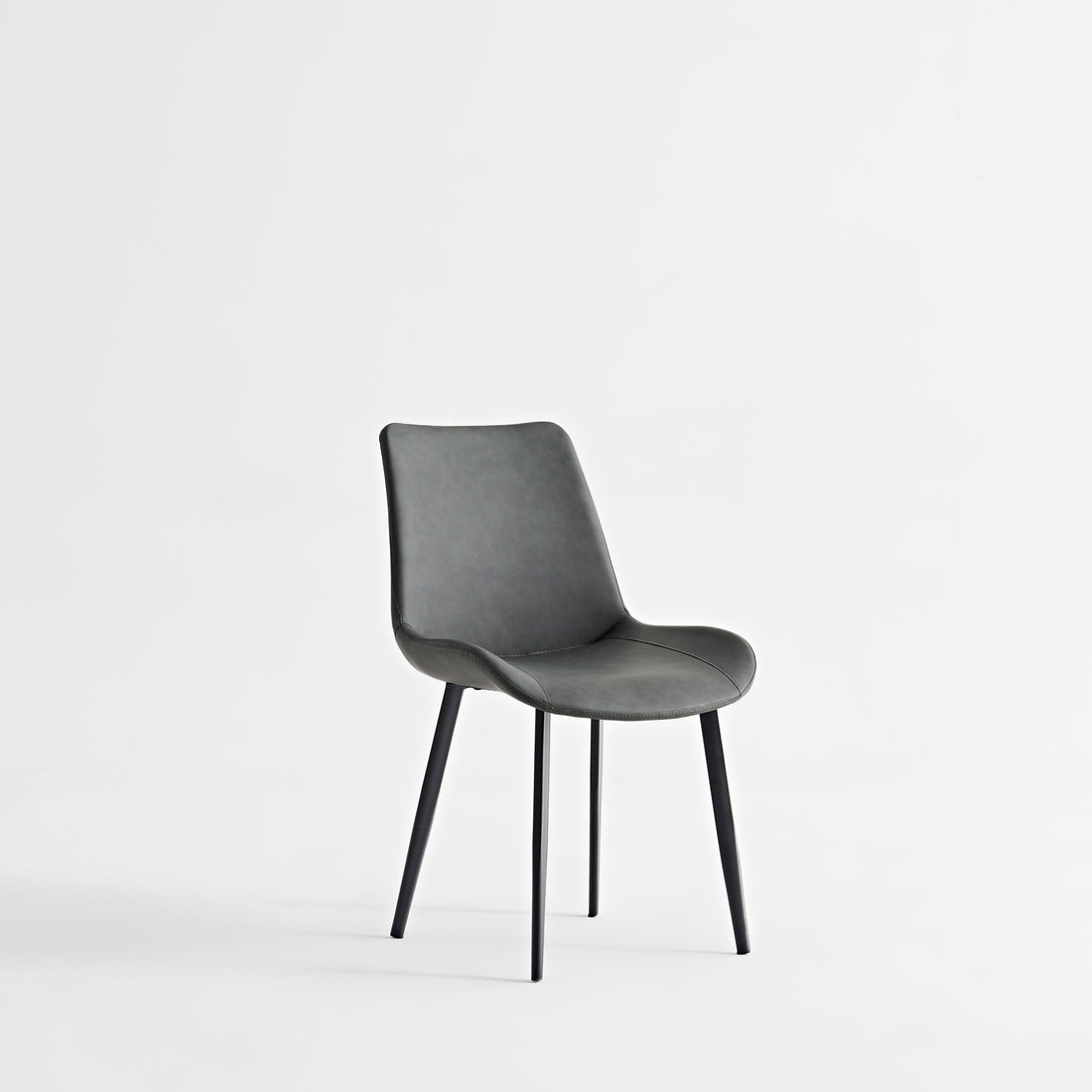 Dining Table Set, Chairs (Set of 2) - Grey