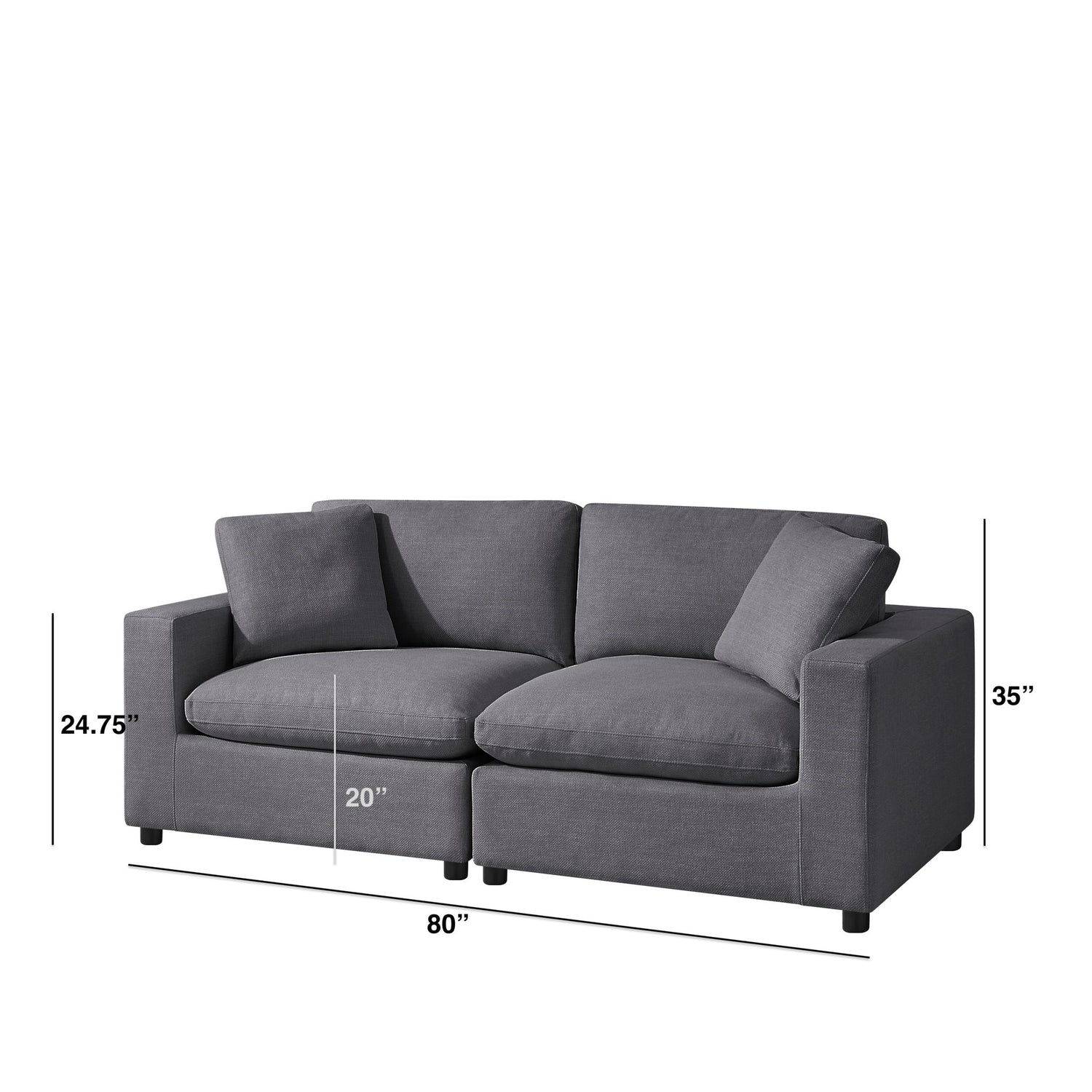 Cassandra - Modular 2 Piece Sofa