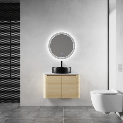 Mounted Bathroom Vanity &amp; Art Sink &amp; 2 Soft Close Doors