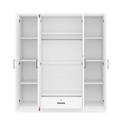 4 Door Wardrobe With 1 Drawer