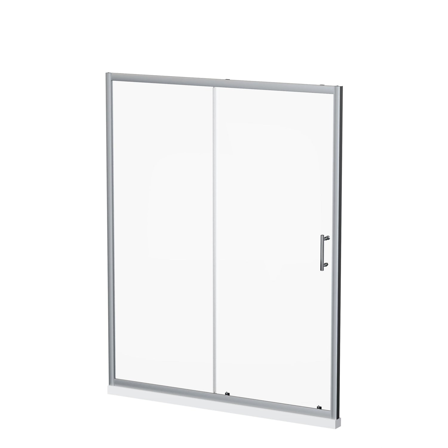 Sliding Shower Door With And Handle - Chrome