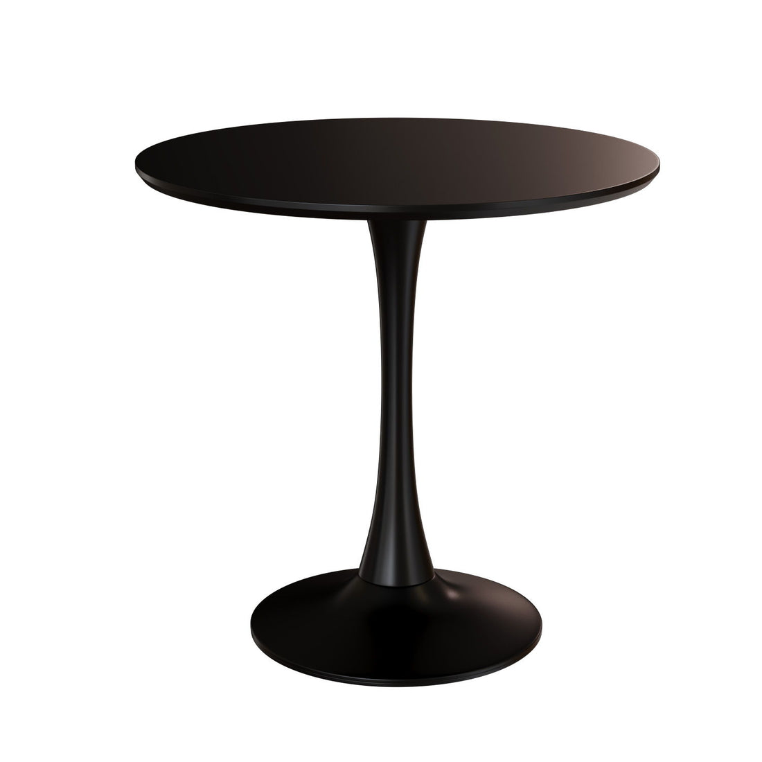 Mid Century Modern Round Dining Table With Top &amp; Pedestal Base