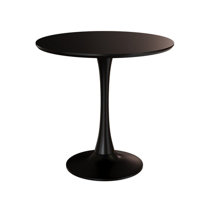 Mid Century Modern Round Dining Table With Top &amp; Pedestal Base
