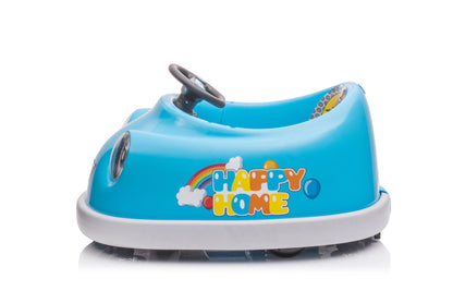 Bumper Car For Kids, 12V Dual Drive 1-6 Years Old Children&