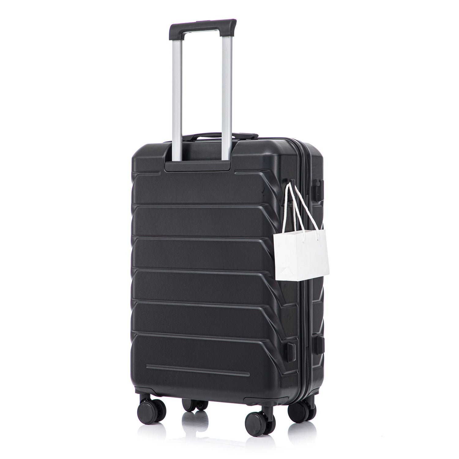 Hard Shell Luggage With Scratch Resistant Surface, 4 Wheels, Combination Lock &amp; Side Hooks