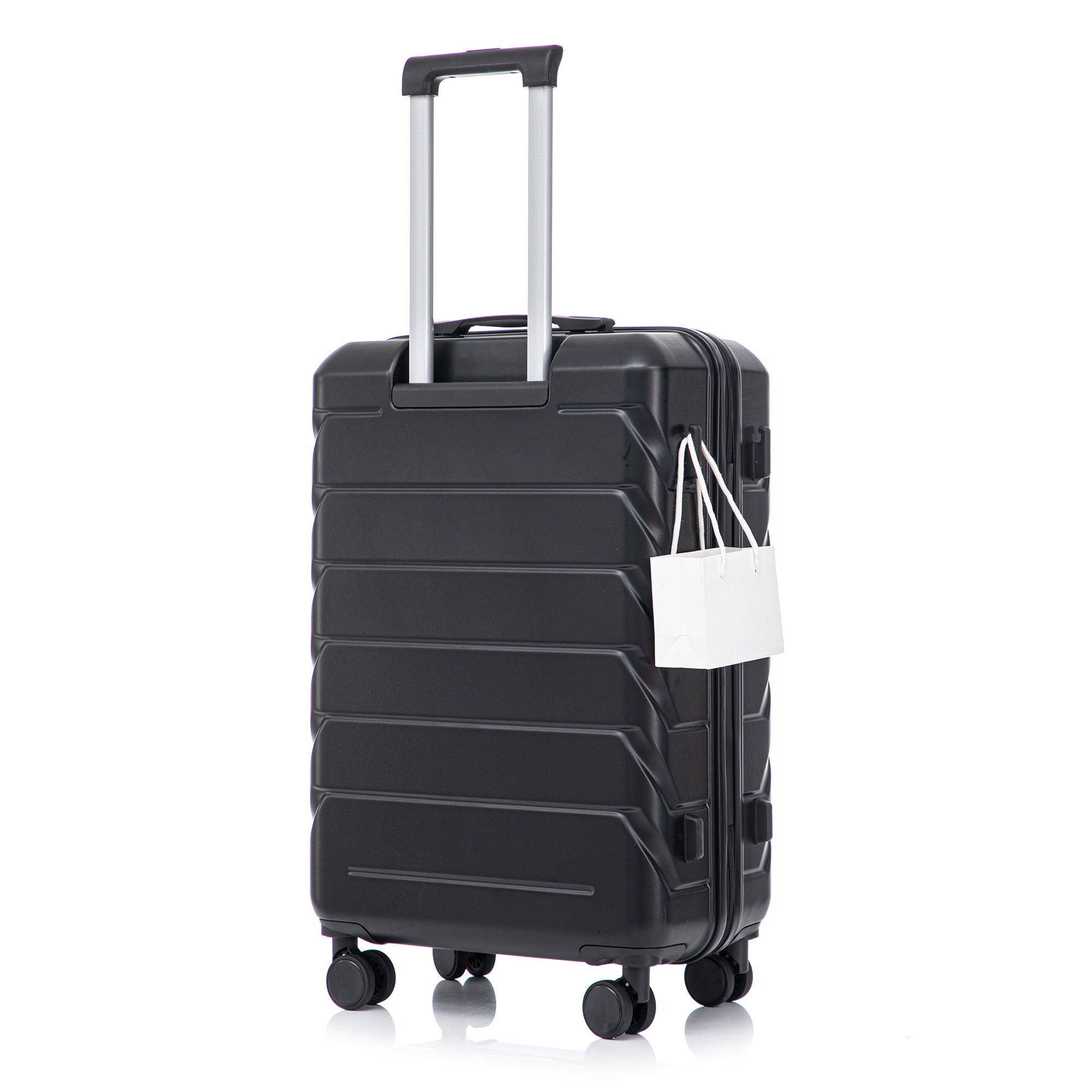 Hard Shell Luggage With Scratch Resistant Surface, 4 Wheels, Combination Lock &amp; Side Hooks