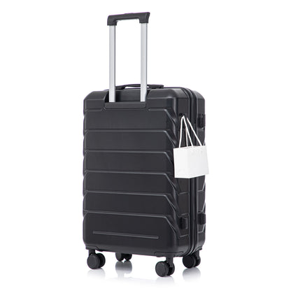 Hard Shell Luggage With Scratch Resistant Surface, 4 Wheels, Combination Lock &amp; Side Hooks