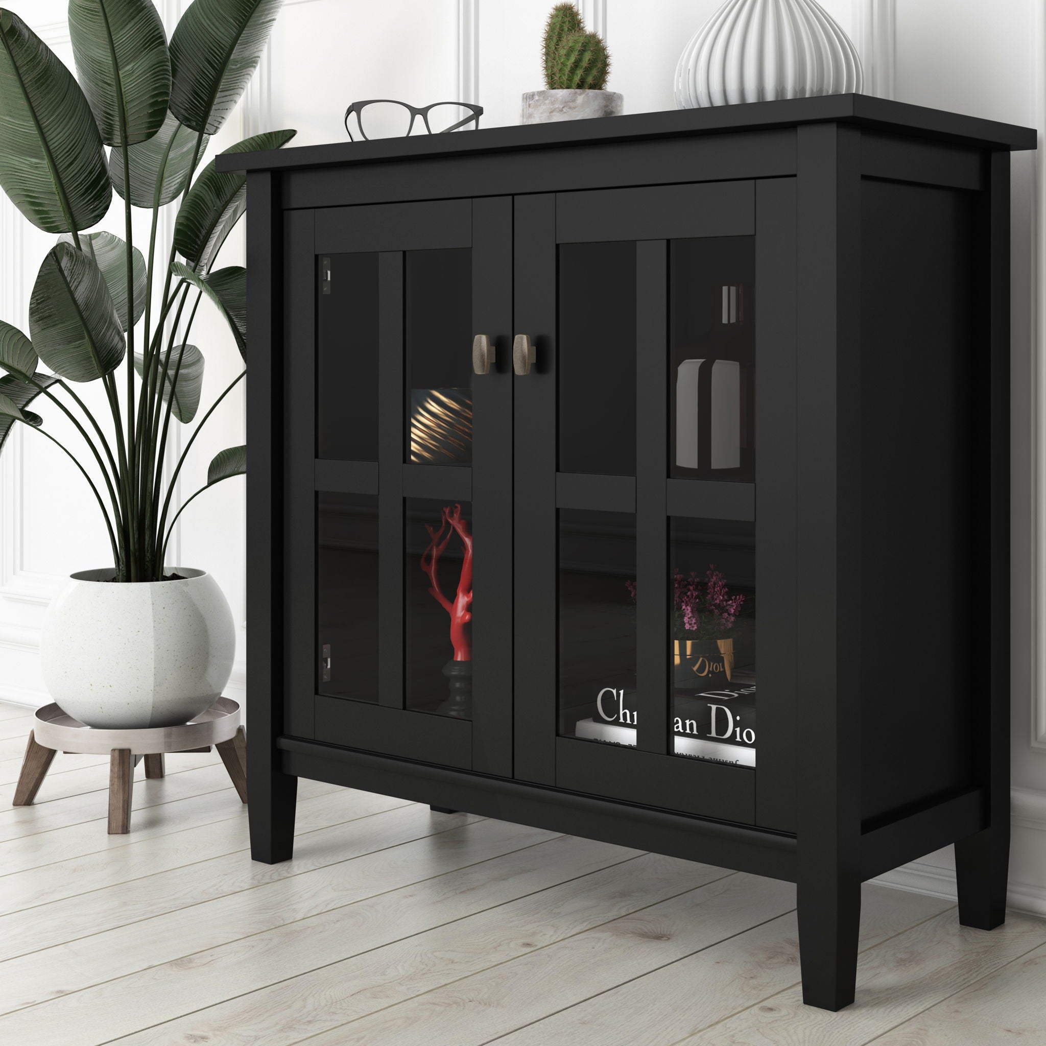 Warm Shaker - Handcrafted Low Storage Cabinet
