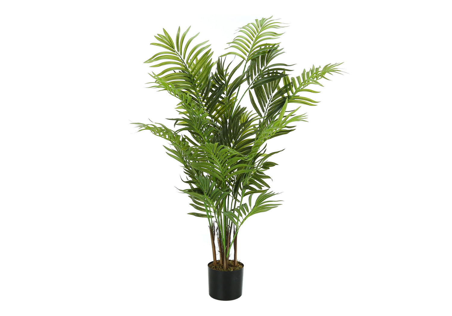 47&quot; Tall, Artificial Plant, Areca Palm Tree, Indoor, Faux, Fake, Floor, Greenery, Potted, Real Touch, Decorative - Green / Black