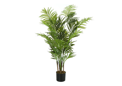 47&quot; Tall, Artificial Plant, Areca Palm Tree, Indoor, Faux, Fake, Floor, Greenery, Potted, Real Touch, Decorative - Green / Black