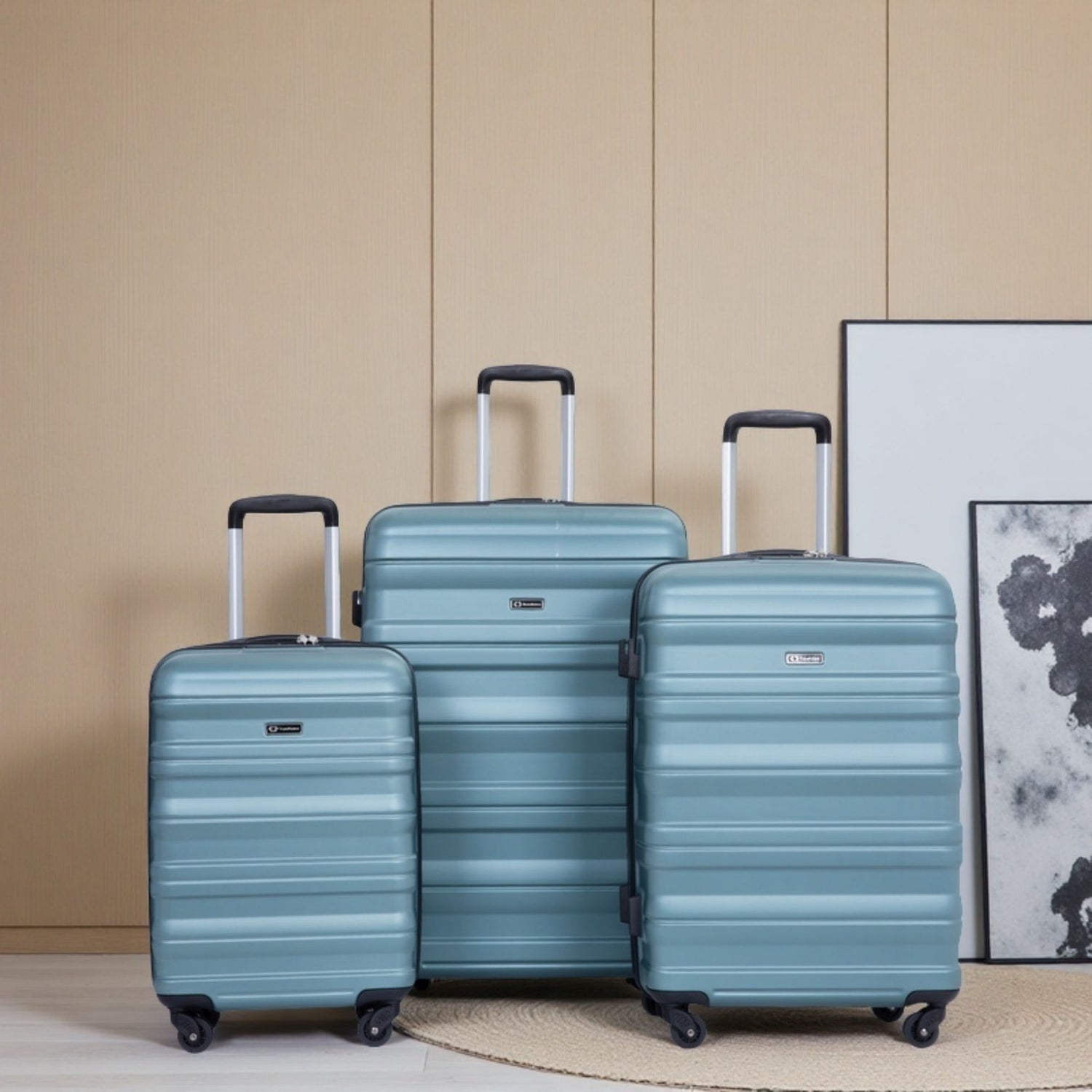 Expandable 3 Piece Luggage Sets Lightweight &amp; Durable Suitcase, Spinner Wheels, Tsa Lock