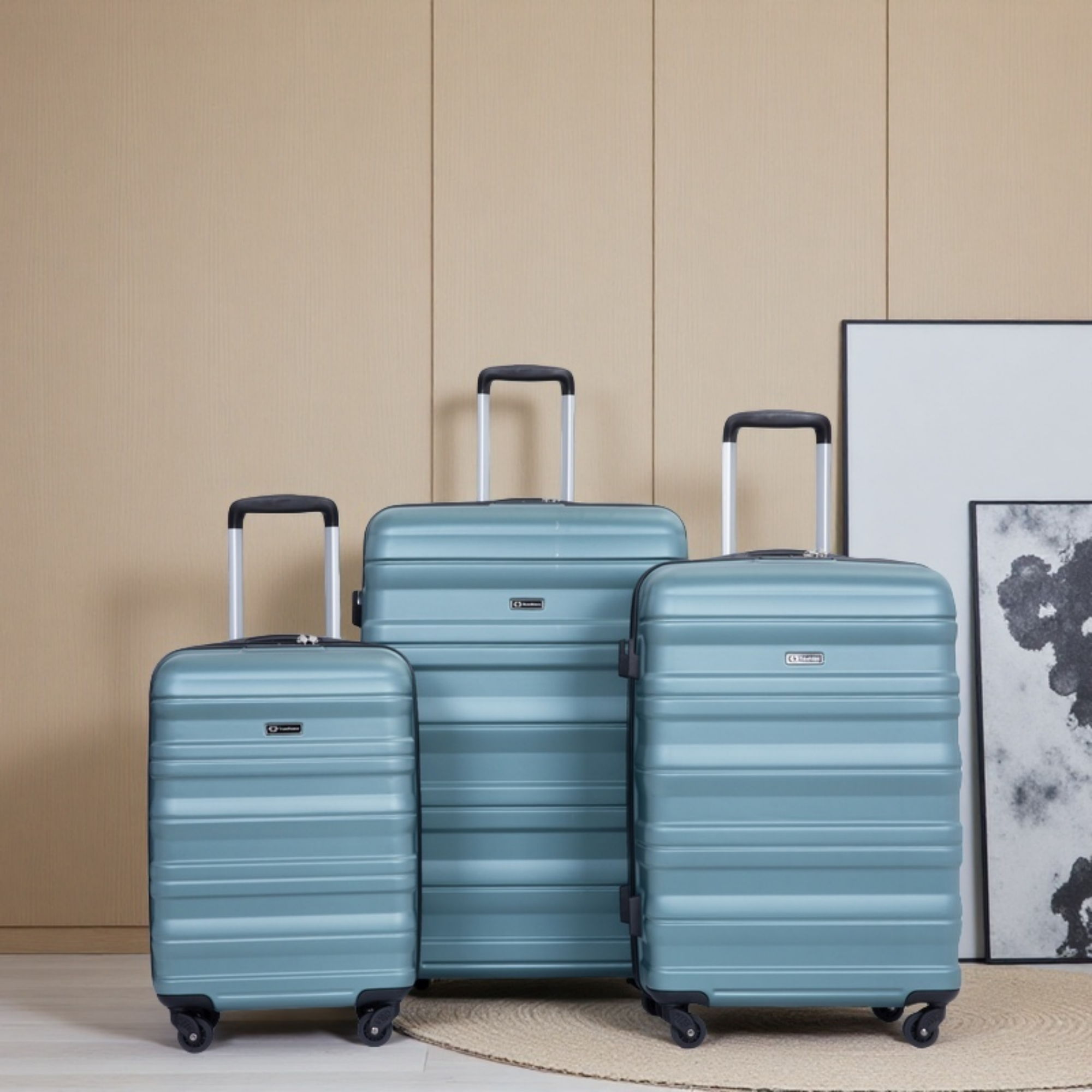 Expandable 3 Piece Luggage Sets Lightweight &amp; Durable Suitcase, Spinner Wheels, Tsa Lock