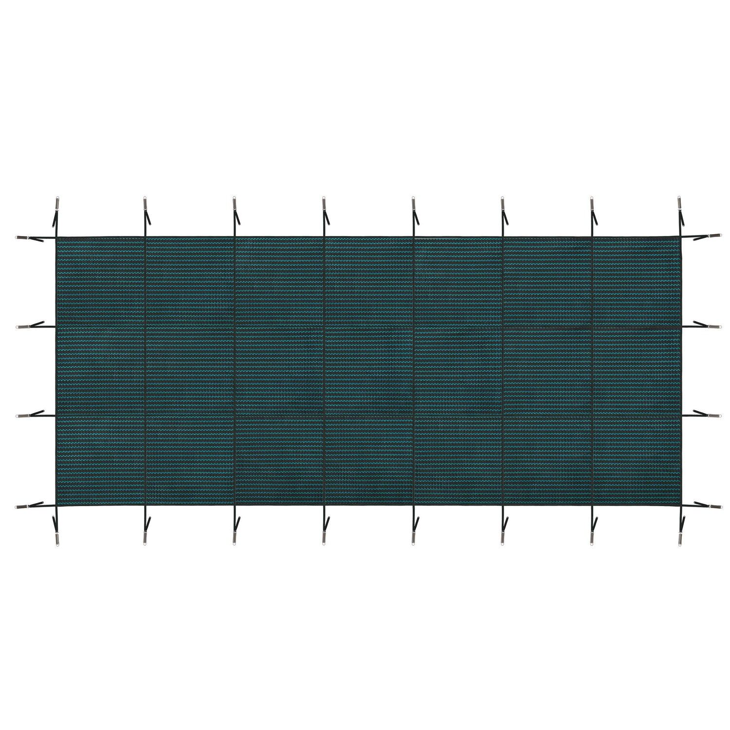 Rectangular Swimming Pool Safety Cover For Underground Pools - Green