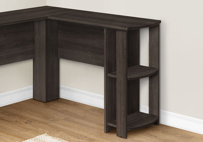Computer Desk, Home Office, Corner, Storage Shelves, L Shape, Laptop, Contemporary &amp; Modern