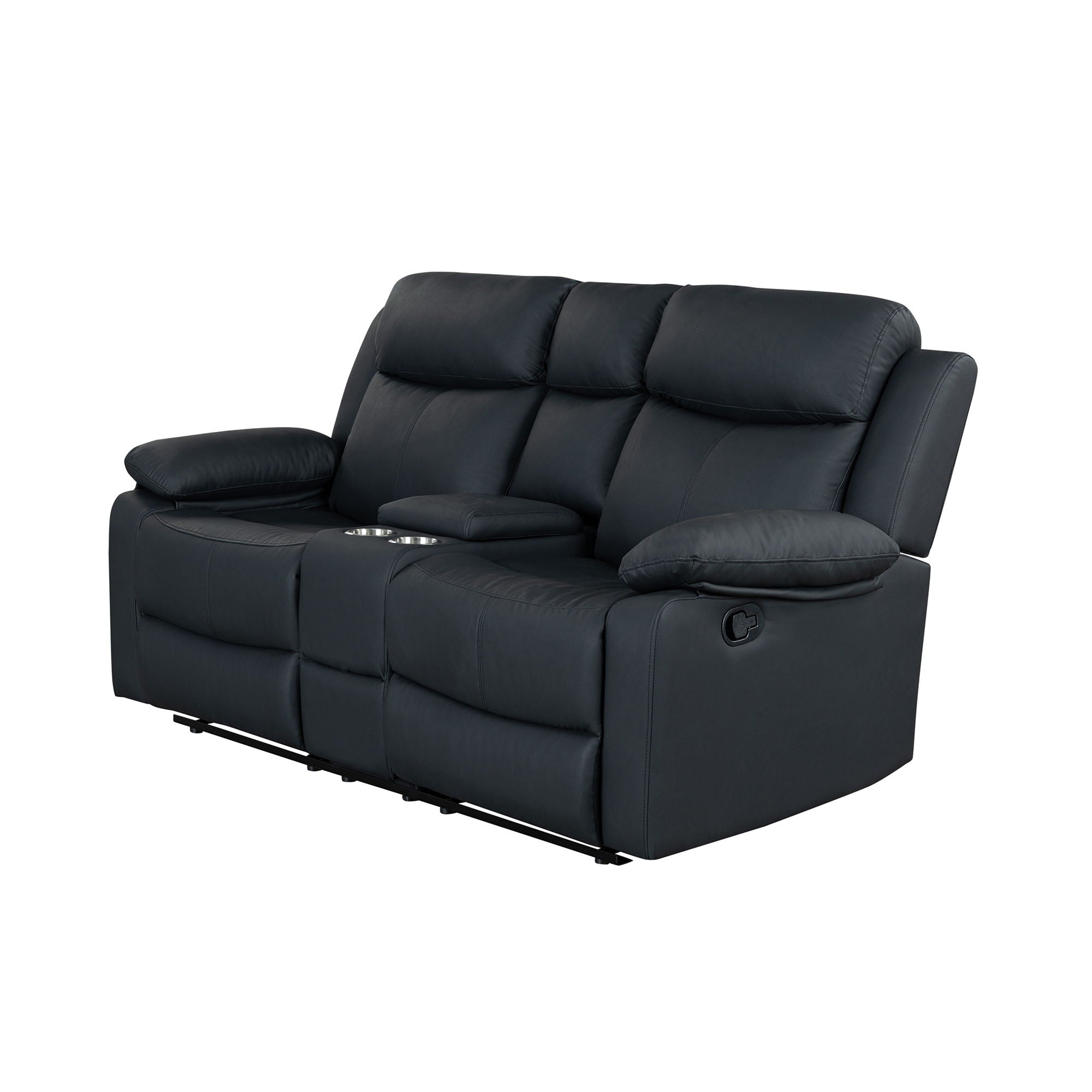 Blanche - Console Reclining Loveseat With LED Lights