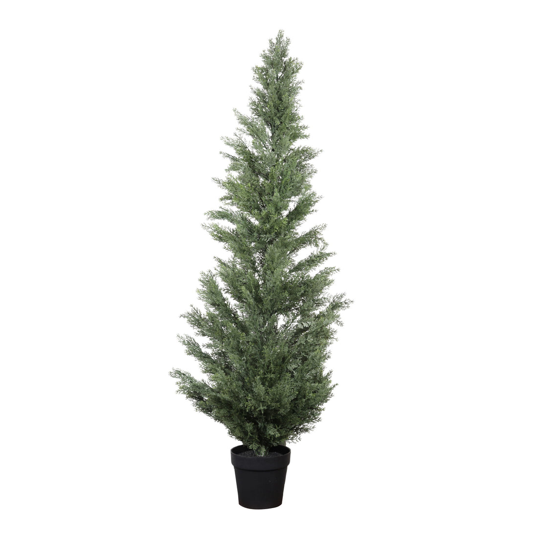 Realistic Artificial Cypress Tree, UV Resistant Indoor / Outdoor Topiary Plant For Decoration - Green Leaves