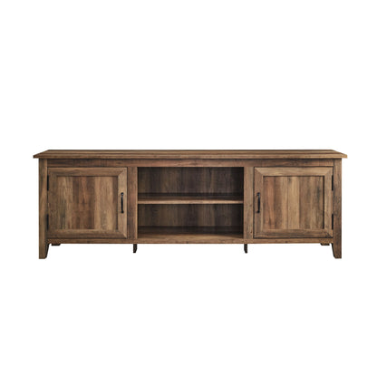 Modern Farmhouse 2 Door Grooved 70&quot; TV Stand For 85&quot; TVs