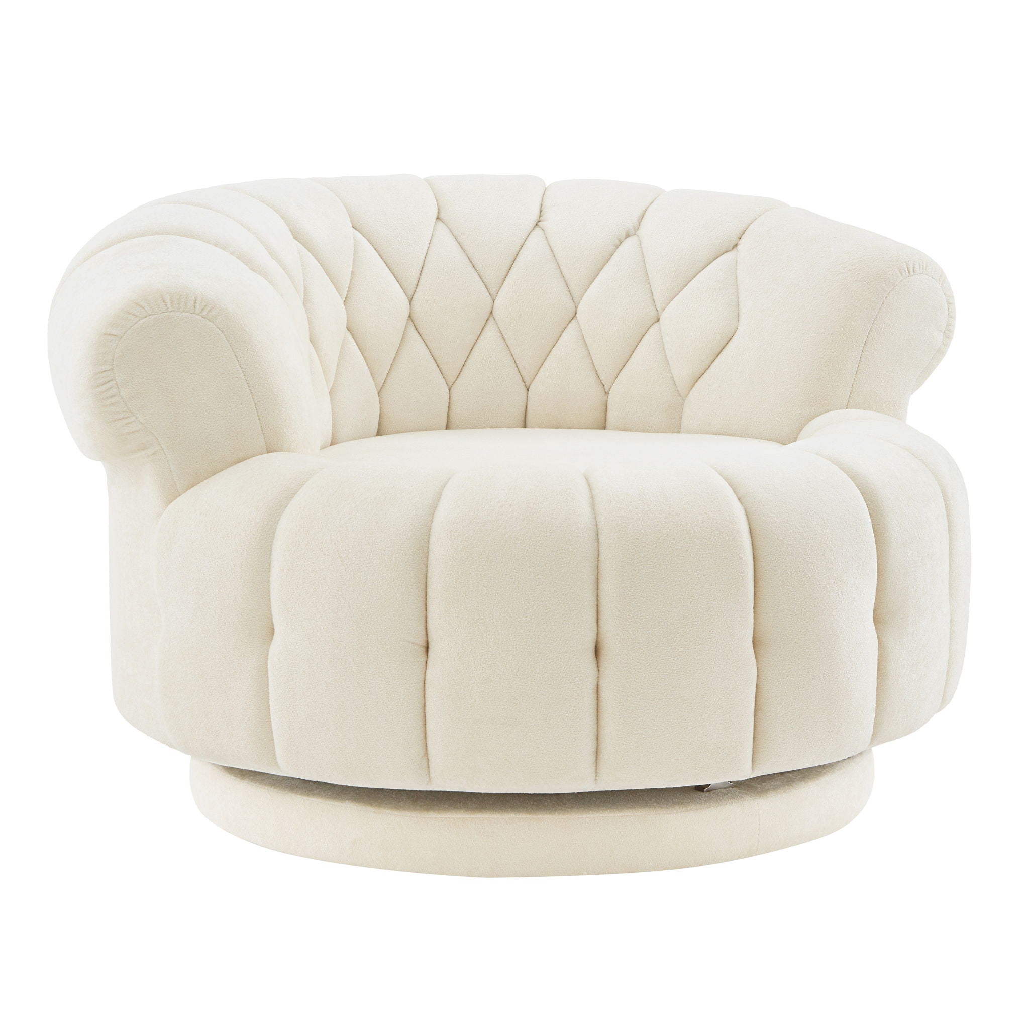 Round Swivel Accent Chair With Rotation