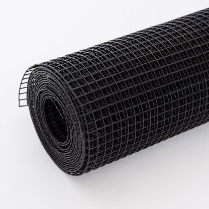 Vinyl Coated Hardware Cloth, Welded Wire Fence For Poultry &amp; Home Improvement - Black