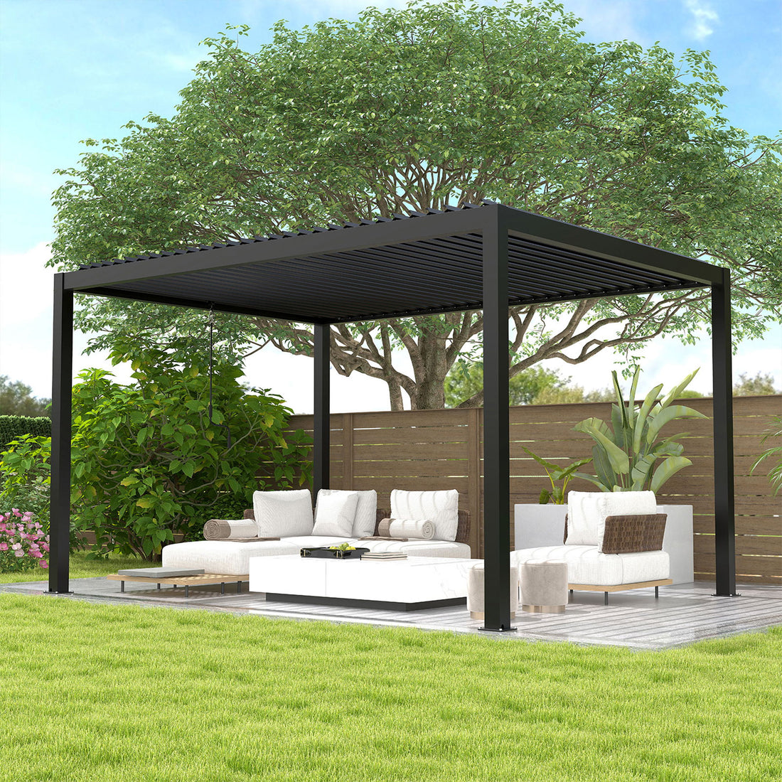 Louver Pergola Aluminium Frame &amp; Louvers
