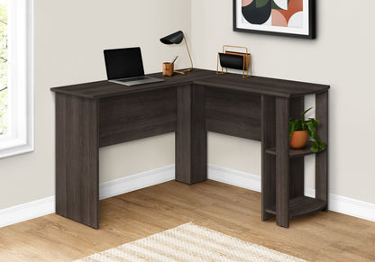 Computer Desk, Home Office, Corner, Storage Shelves, L Shape, Laptop, Contemporary &amp; Modern