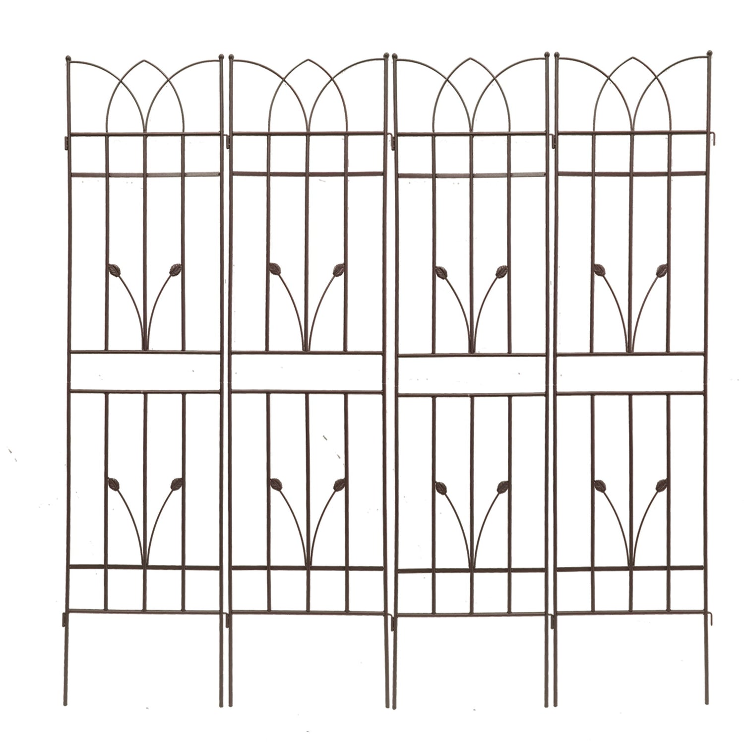 Metal Garden Trellis Rustproof For Climbing Plants Outdoor Flower Support