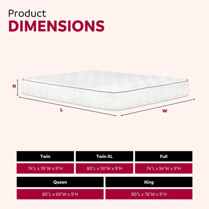 Premium 9&quot; Medium Pocket Spring Mattress