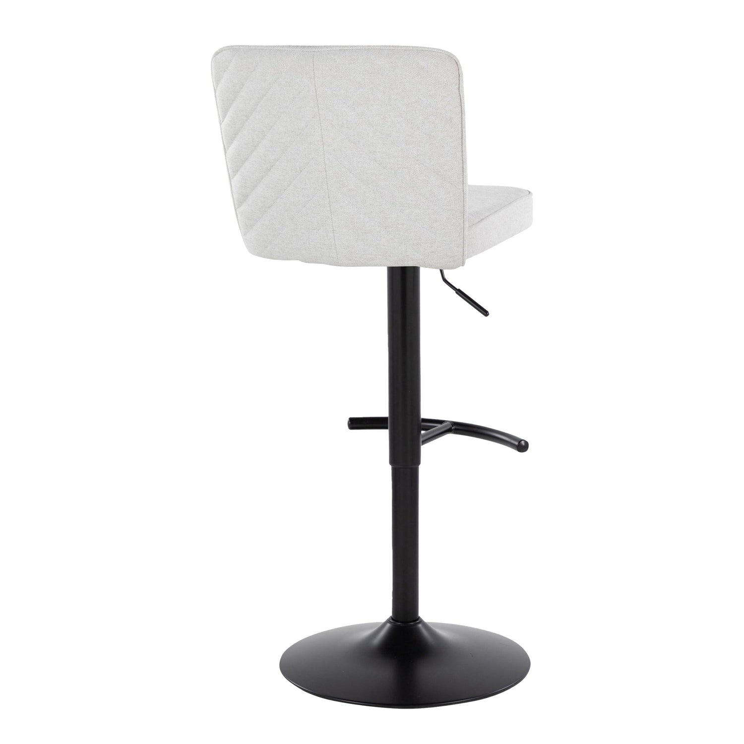 Henry - Contemporary Adjustable Barstool &amp; Swivel With Rounded T Footrest (Set of 2)