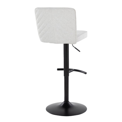 Henry - Contemporary Adjustable Barstool &amp; Swivel With Rounded T Footrest (Set of 2)